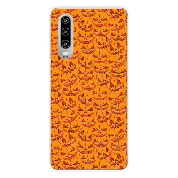 Silicone-skal med tryck - 1001 skal - Huawei P30 - Mångfärgad - Mönster av pumpor - Optimalt skydd