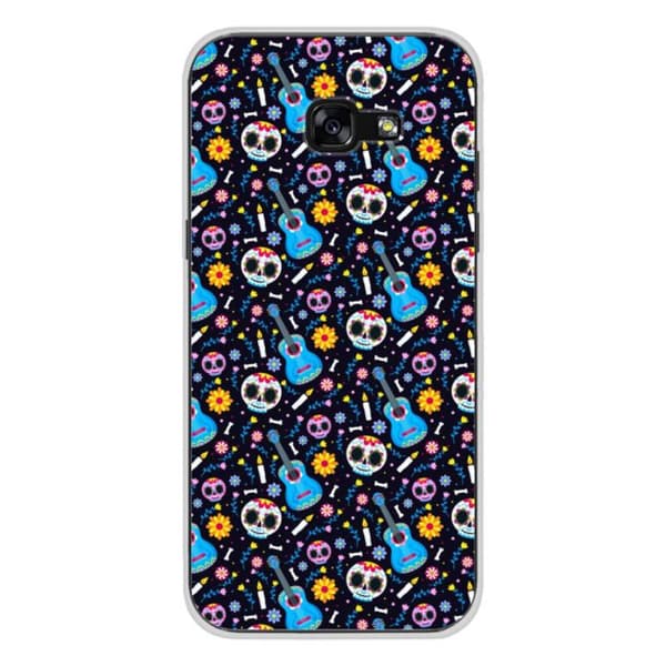 Tryckt silikonfodral kompatibelt Samsung Galaxy A3 2017 HA Poco Loco