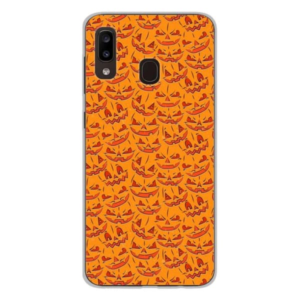 Siliconfodral med tryck - 1001 fodral - Galaxy A20e - Mönster Pumpor - Optimalt skydd - Semi-strävt