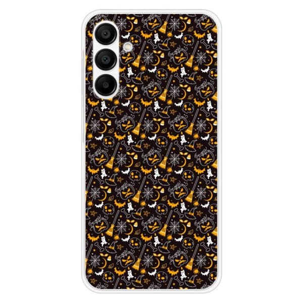Siliconfodral med tryck - 1001 fodral - Galaxy A15 - Flerfärgad - Halloween - Optimalt skydd