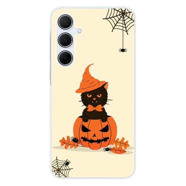 Tryckt silikonfodral som är kompatibelt med Samsung Galaxy A35 5G HA Challoween
