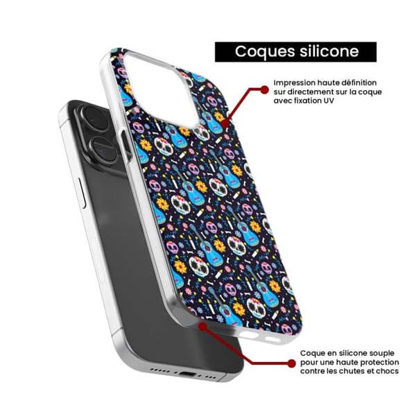 Tryckt silikonfodral kompatibelt Samsung Galaxy Note 10 Lite HA Poco Loco