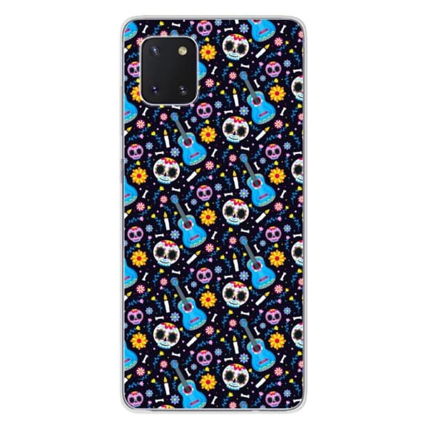 Tryckt silikonfodral kompatibelt Samsung Galaxy Note 10 Lite HA Poco Loco