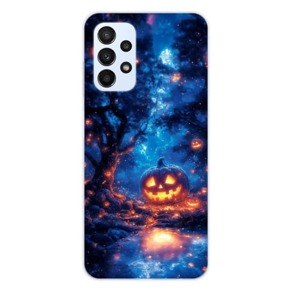 Tryckt silikonfodral kompatibelt Samsung Galaxy A23 4G Galaxy A23 5G HA Pumpkin Forest