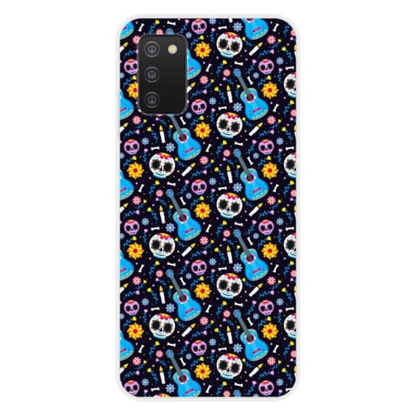 Silicone-mönstrad skal - 1001 skal - Galaxy A03S - Flerfärgad - Semihård - Optimal skydd