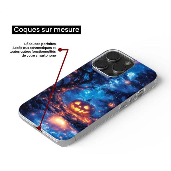 Tryckt silikonfodral som är kompatibelt med Samsung Galaxy A3 2017 HA Pumpkin Forest