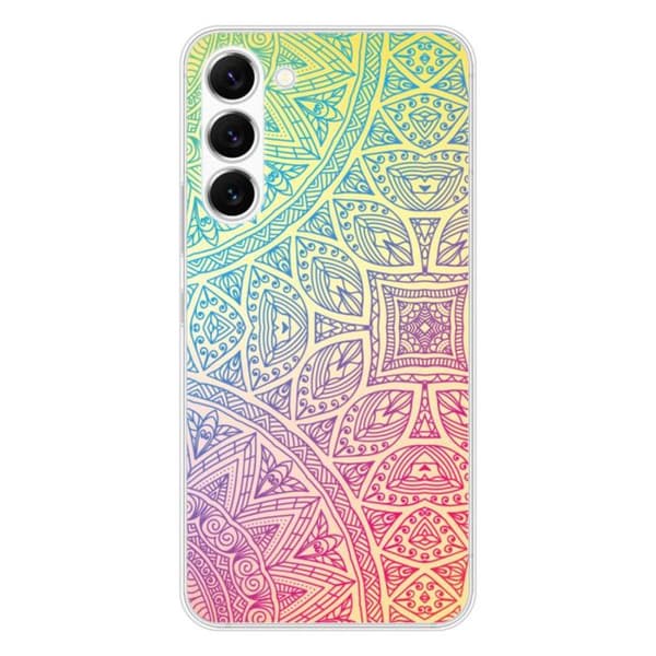 Siliconefodral med tryck - 1001 fodral - Samsung Galaxy S23 - Mandala Pastell - Optimal skydd - TPU Gel