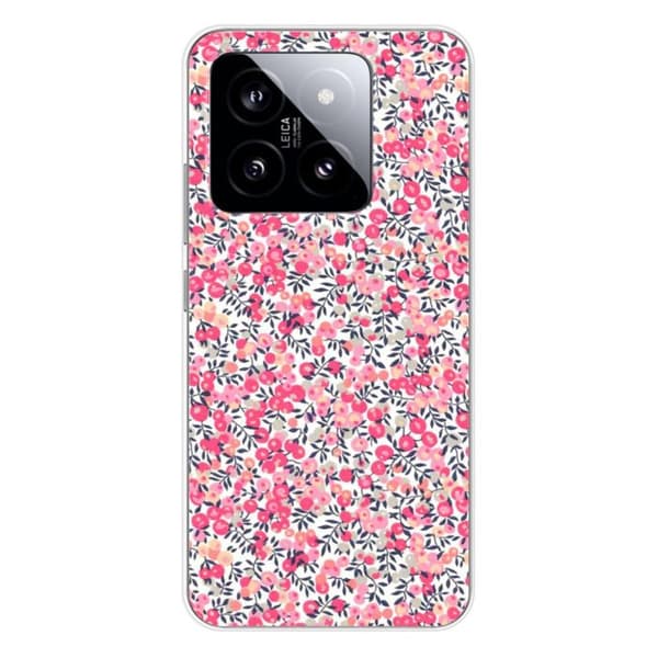 Tryckt silikonfodral kompatibelt med Xiaomi 14 Liberty Wiltshire Rose