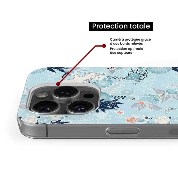 Tryckt silikonfodral som är kompatibelt med Samsung Galaxy S22 Plus Kimono