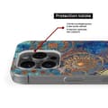 Miniatyrbild 5 av 6: Siliconfodral med tryck - 1001 fodral - Xiaomi 14 Ultra - Blå mandala - Optimalt skydd - Semihård
