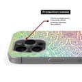 Miniatyrbild 5 av 6: Siliconefodral med tryck - 1001 fodral - Xiaomi 13 Lite - Mandala Pastell - Optimal skydd - Semi-fast