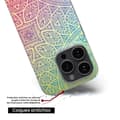 Miniatyrbild 6 av 6: Siliconefodral med tryck - 1001 fodral - Xiaomi 13 Lite - Mandala Pastell - Optimal skydd - Semi-fast
