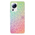 Miniatyrbild 1 av 6: Siliconefodral med tryck - 1001 fodral - Xiaomi 13 Lite - Mandala Pastell - Optimal skydd - Semi-fast