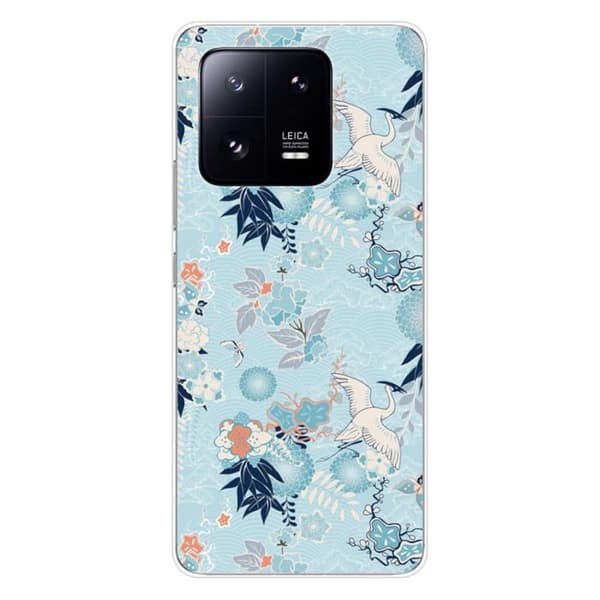 Siliconfodral med tryck - 1001 fodral - Xiaomi 13 Pro - Kimono-mönster - Optimal skydd - Semi-rigid