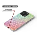 Miniatyrbild 3 av 6: Silicone-skal med tryck - 1001 skal - Apple iPhone 15 Pro - Mandala Pastell - Optimal skydd - TPU Gel