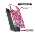 Miniatyrbild 4 av 6: Siliconefodral med tryck - 1001 fodral - Apple iPhone 15 Plus - Liberty Wiltshire Röd - Optimal skydd