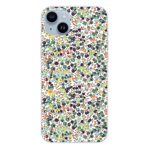 Tryckta silikonfodral - 1001 fodral - Apple iPhone 15 Plus - Liberty Wiltshire-mönster - Optimal skydd