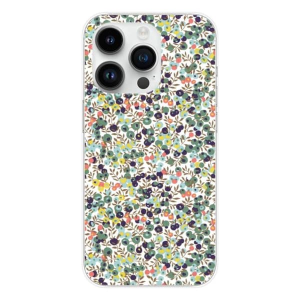 Tryckt silikonfodral kompatibelt Apple iPhone 15 Pro Liberty Wiltshire Green