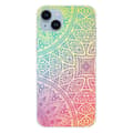 Miniatyrbild 1 av 6: Siliconfodral med tryck - 1001 fodral - Apple iPhone 15 Plus - Mandala Pastell - Optimal skydd - TPU Gel