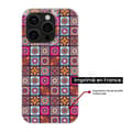 Miniatyrbild 2 av 6: Siliconfodral med tryck - 1001 fodral - Apple iPhone 15 Pro - Patchwork Mandala - Transparent - Halvstyv
