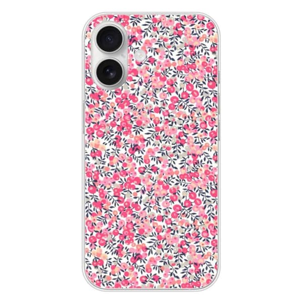 Tryckt silikonfodral som är kompatibelt med Apple iPhone 16 Liberty Wiltshire Rose
