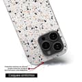 Miniatyrbild 6 av 6: Siliconfodral med tryck - 1001 fodral - Apple iPhone 14 Pro - Flerfärgad - Terrazzo-mönster - Halvstyv