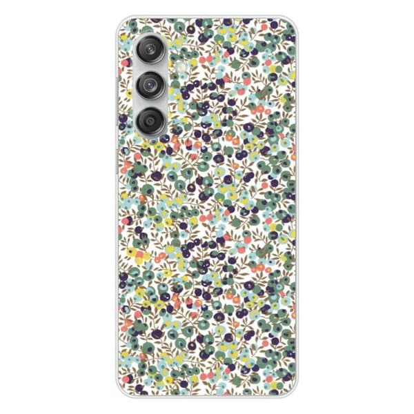 Tryckt silikonfodral kompatibelt Samsung Galaxy M55 5G Liberty Wiltshire Green