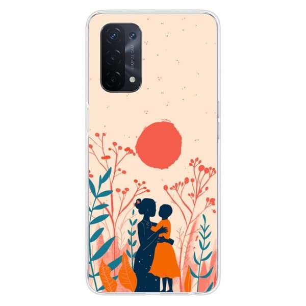 Silikonskal med tryck - 1001 skal - Oppo A74 5G - Flerfärgad - Viskning av ömhet - Semi-styv