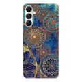 Miniatyrbild 1 av 6: Siliconfodral med tryck - 1001 fodral - Samsung Galaxy A25 - Blå mandala - Optimal skydd - TPU Gel