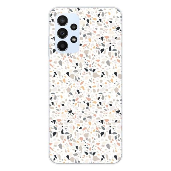 Tryckt silikonfodral kompatibelt med Samsung Galaxy A23 4G Galaxy A23 5G Terrazzo färg