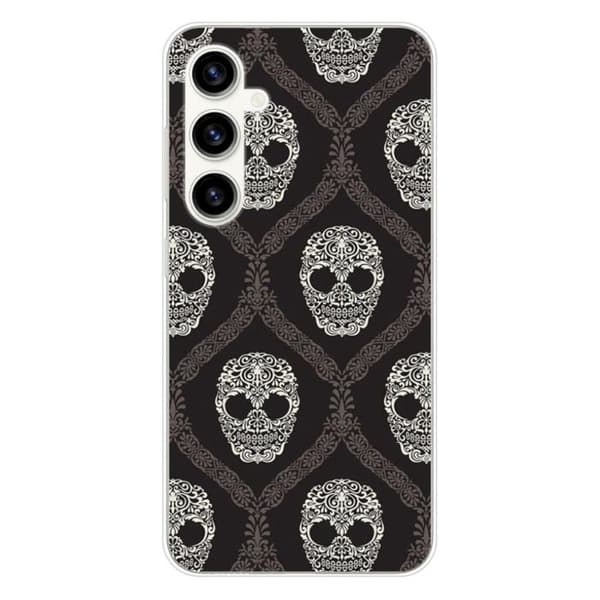 Siliconfodral med tryck - 1001 fodral - Samsung Galaxy S23 FE - Blommigt skalle - Flerfärgad - Semi-styv