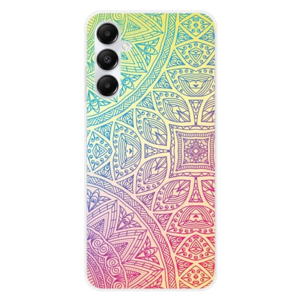 Tryckt silikonfodral som är kompatibelt med Samsung Galaxy A05S Mandala Pastell