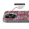 Miniatyrbild 5 av 6: Siliconefodral med tryck - 1001 fodral - Samsung Galaxy A25 - Patchwork Mandala - Flerfärgad - Halvstyv