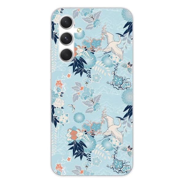 Tryckta silikonskal - 1001 skal - Samsung Galaxy A54 5G - Flerfärgad - Kimono-mönster - Semi-hård
