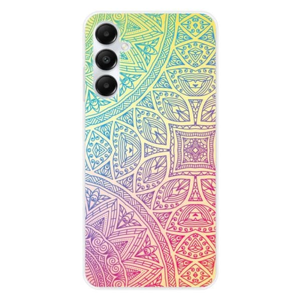 Siliconfodral med tryck - 1001 fodral - Samsung Galaxy A25 - Mandala Pastell - Optimal skydd - TPU Gel