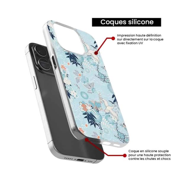 Tryckt silikonfodral som är kompatibelt med Samsung Galaxy Note 10 Lite Kimono