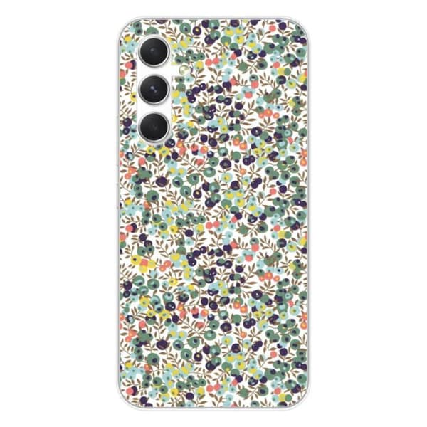 Tryckt silikonfodral kompatibelt Samsung Galaxy A54 5G Liberty Wiltshire Green