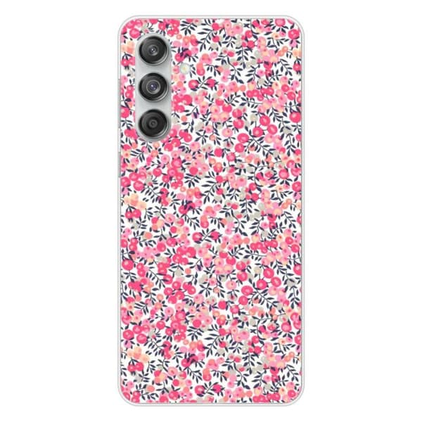 Tryckt silikonfodral kompatibelt Samsung Galaxy M55 5G Liberty Wiltshire Rose