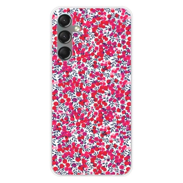 Tryckt silikonfodral kompatibelt Samsung Galaxy A24 4G Liberty Wiltshire Röd
