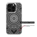 Miniatyrbild 2 av 6: Siliconfodral med tryck - 1001 fodral - Samsung Galaxy S24 FE - Vit mandala - Optimal skydd - TPU Gel