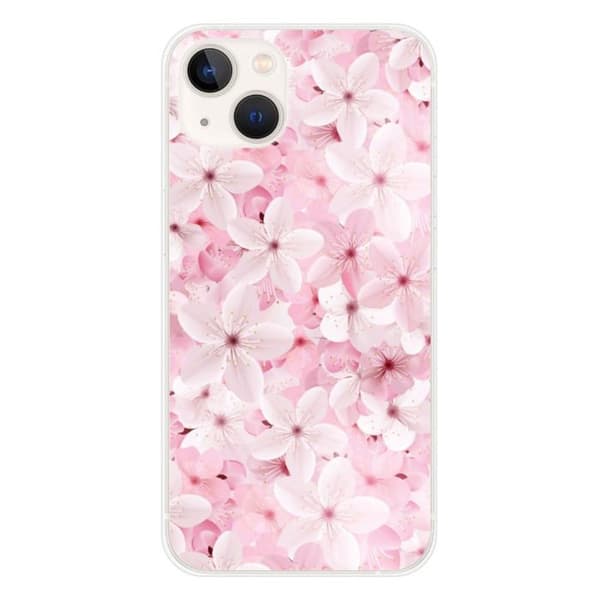 Tryckt silikonfodral som är kompatibelt med Apple iPhone 13 Sakura