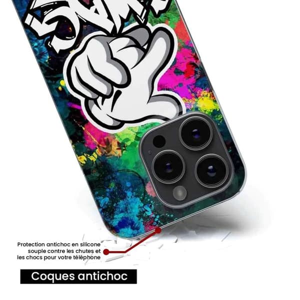 Tryckt silikonfodral som är kompatibelt med Apple iPhone 15 Plus Swag or die