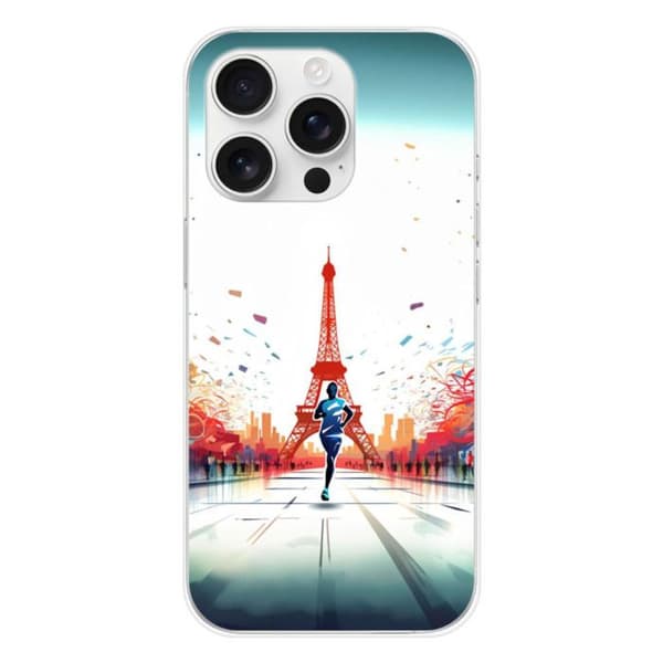 Tryckt silikonfodral som är kompatibelt med Apple iPhone 16 Pro Olympic Games