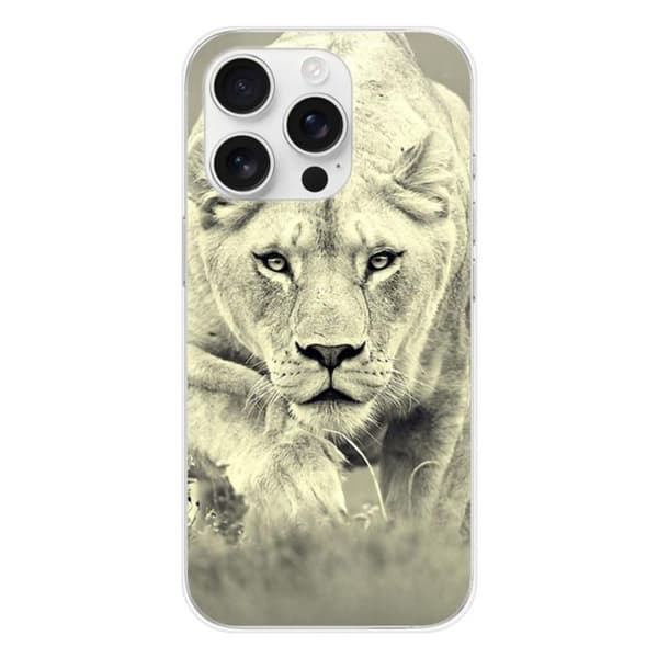 Tryckt silikonfodral som är kompatibelt med Apple iPhone 16 Pro Lioness