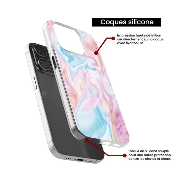 Silicone case med tryck - 1001 skal - Apple iPhone 7 - Flerfärgad - Optimal skydd - Mönster tvål
