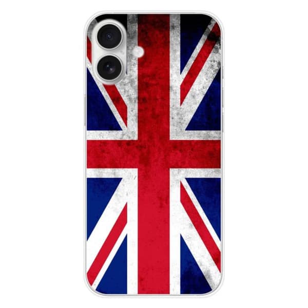 Tryckt silikonfodral som är kompatibelt med Apple iPhone 16 Plus England Flag