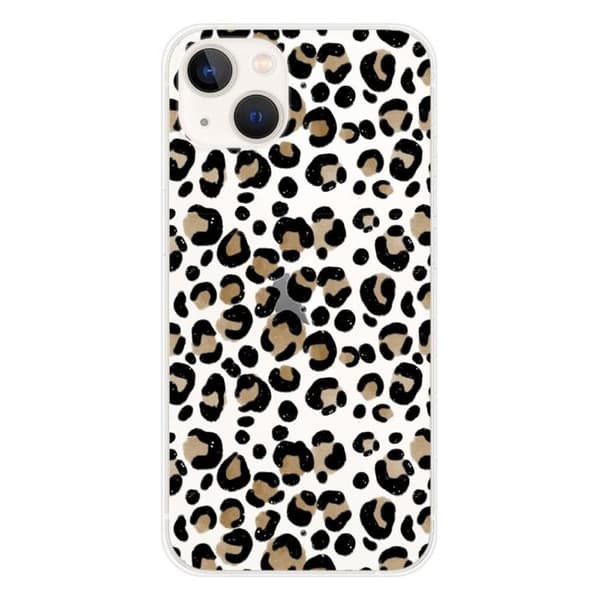 Tryckt silikonfodral som är kompatibelt med Apple iPhone 13 Leopard