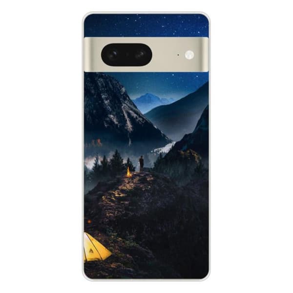 Siliconfodral med tryck - 1001 fodral - Google Pixel 7 - Transparent - Multicolor - Unikt mönster