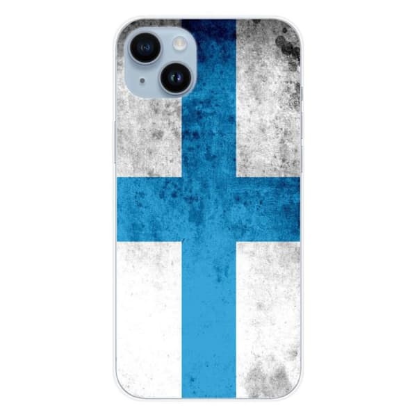 Tryckt silikonfodral som är kompatibelt med Apple iPhone 15 Plus Marseille flagga