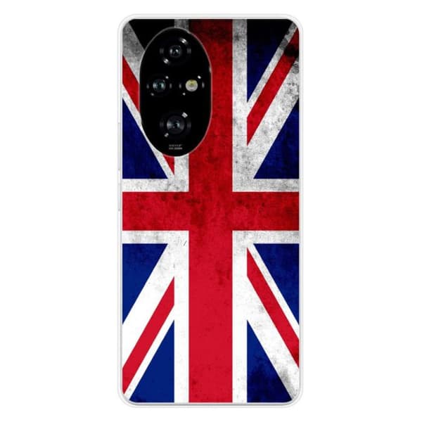 Tryckt silikonfodral som är kompatibelt med Huawei Honor 200 Pro 5G Englands flagga